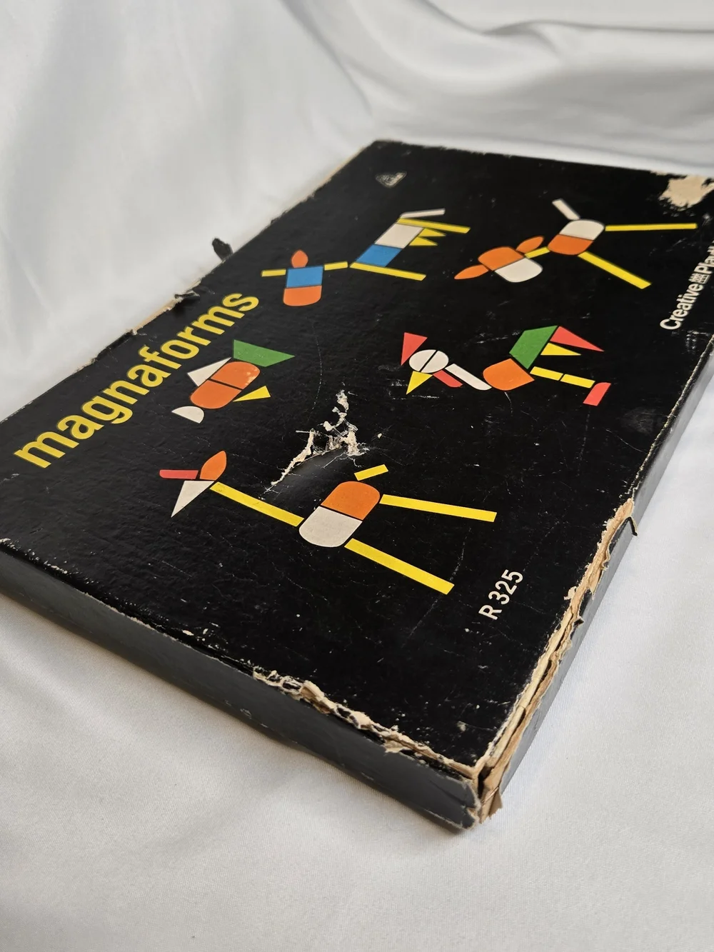 Vintage Magnaforms Board Game R325 Magnetic Wood Shapes Czechoslovakia